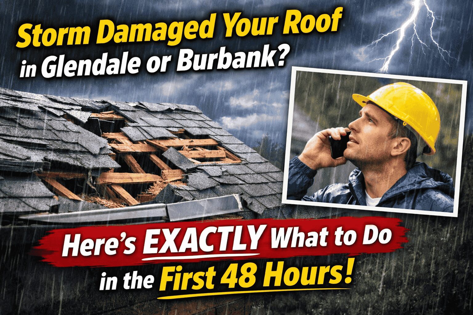 Roof damage in USA